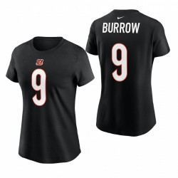 Femme Cincinnati Bengals Joe Burrow 2021 Nom Nom T-shirt - Noir