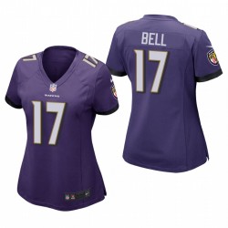 Maillot de match violet des Ravens de Baltimore Le'Veon Bell pour femme