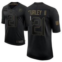 Hommes Atlanta Falcons 21 Todd Gurley II Noir Salute à Service Limited Maillot