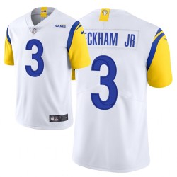 Los Angeles Rams 3 Odell Beckham Jr. Vapeur Limited Blanc Alternate Maillot