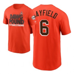 Cleveland Browns Baker Mayfield 1946 Collection T-shirt Orange