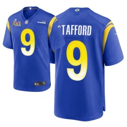 Los Angeles Rams # 9 Matthew Stafford Super Bowl Lvi Patch Jeu Royal Maillot