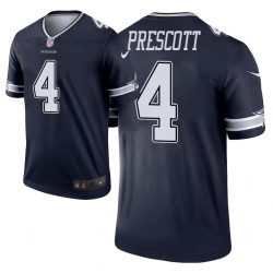 Dallas Cowboys # 4 DAK Prescott Legend Navy Maillot