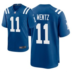 Homme Indianapolis Colts # 11 Carson Wentz Game Royal Maillot