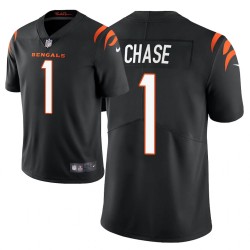 Cincinnati Bengals # 1 Ja'Marr Chase 2021 Projet de vapeur pour hommes NFL Limited Maillot - Noir