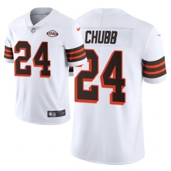 Browns 1946 Collection Nick Chubb Alternativement Vapeur Limited Blanc Maillot