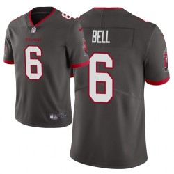Men's Tampa Bay Buccaneers # 6 Le'veon Bell Vapor Limited Pewter Maillot