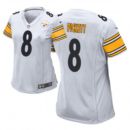 Pittsburgh Steelers # 8 Kenny Pickett - Blanc Game Maillot - 2022 NFL Draft