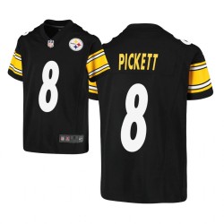 Pittsburgh Steelers # 8 Kenny Pickett - Noir Game Maillot - 2022 NFL Draft