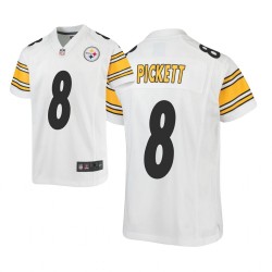 Pittsburgh Steelers ^ 8 Kenny Pickett - Blanc Game Maillot - 2022 NFL Draft