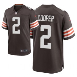 Cleveland Browns # 2 Amari Cooper - Brown Maillot - Game
