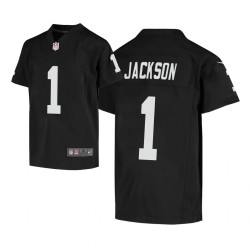 Youth Las Vegas Raiders # 1 DeSean Jackson Game Maillot - Noir