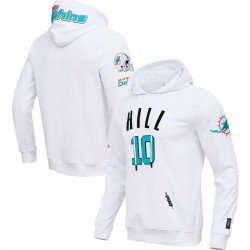 Tyreek Hill Miami Dolphins Pro Standard Player Name & Number Pull Hoodie - Blanc