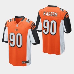 NFL Draft Cincinnati Bengals 90 Khalid Kareem jeu Jersey Hommes - Orange