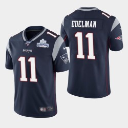 New England Patriots Men 11 Julian Edelman Super Bowl LIII Victory NFL Jersey 100 - Super Bowl LIII Victory