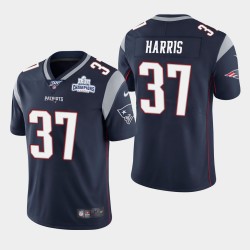New England Patriots Men 37 Damien Harris Super Bowl LIII Victory NFL Jersey 100 - Marine