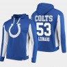 Fanatics Branded Hommes Indianapolis Colts 53 Darius Leonard Équipe Iconic Sweat à capuche - royal