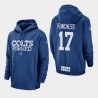 Indianapolis Colts 17 hommes Devin Funchess Sideline Lockup Sweat à capuche - royal