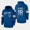 Indianapolis Colts Hommes 18 Peyton Manning 100e saison Sideline équipe Logo Sweat à capuche - royal