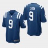 Colts d'Indianapolis Hommes 9 Jacob Eason NFL projet de 35e anniversaire du jeu Jersey - Bleu