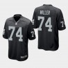 Las Vegas Raiders hommes 74 Kolton Miller Jeu Jersey - Noir