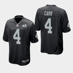Raiders Derek Carr 60e anniversaire du jeu Jersey - Noir