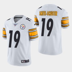 Steelers de Pittsburgh hommes 19 JuJu Smith-Schuster 100ème saison de vapeur Limited Jersey - Blanc
