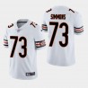 Chicago Bears 73 Lachavious Simmons Draft NFL Throwback Jersey vapeur limitée hommes - Blanc