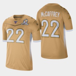 Carolina Panthers 22 hommes Christian McCaffrey 2020 NFC Pro Bowl Jeu Jersey - or
