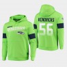 Seattle Seahawks 56 hommes Mychal Kendricks 100e saison Sideline équipe Logo Sweat à capuche - vert fluo