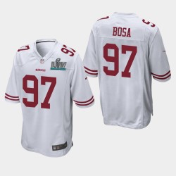 San Francisco 49ers 97 hommes Nick Bosa Super Bowl LIV jeu Jersey - Blanc