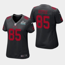 San Francisco 49ers Women 85 George Kittle Super Bowl LIV jeu Jersey - Noir