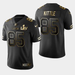 San Francisco 49ers 85 hommes George Kittle Super Bowl LIV Golden Edition Jersey - Noir