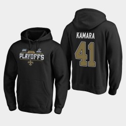 Hommes New Orleans Saints 41 Alvin Kamara 2019 NFL Playoffs Bound Chip Tir Sweat à capuche - Noir