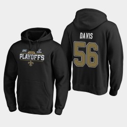 Hommes New Orleans Saints 56 Demario Davis 2019 NFL Playoffs Bound Chip Tir Sweat à capuche - Noir