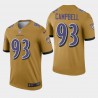 Baltimore Ravens 93 hommes Calais Campbell Inverted Legend Jersey - Or