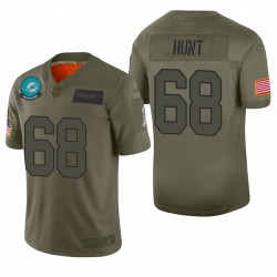Miami Dolphins Robert Hunt Olive 2019 Salut à Service Limited Maillot