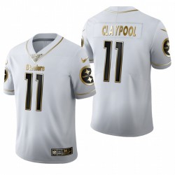 Steelers Chase Claypool blanc NFL Draft Golden Edition Maillot