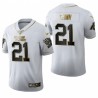 Panthers Jeremy Chinn blanc NFL Draft Golden Edition Maillot