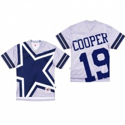Dallas Cowboys 19 Amari Cooper Big Face Maillot - Gris